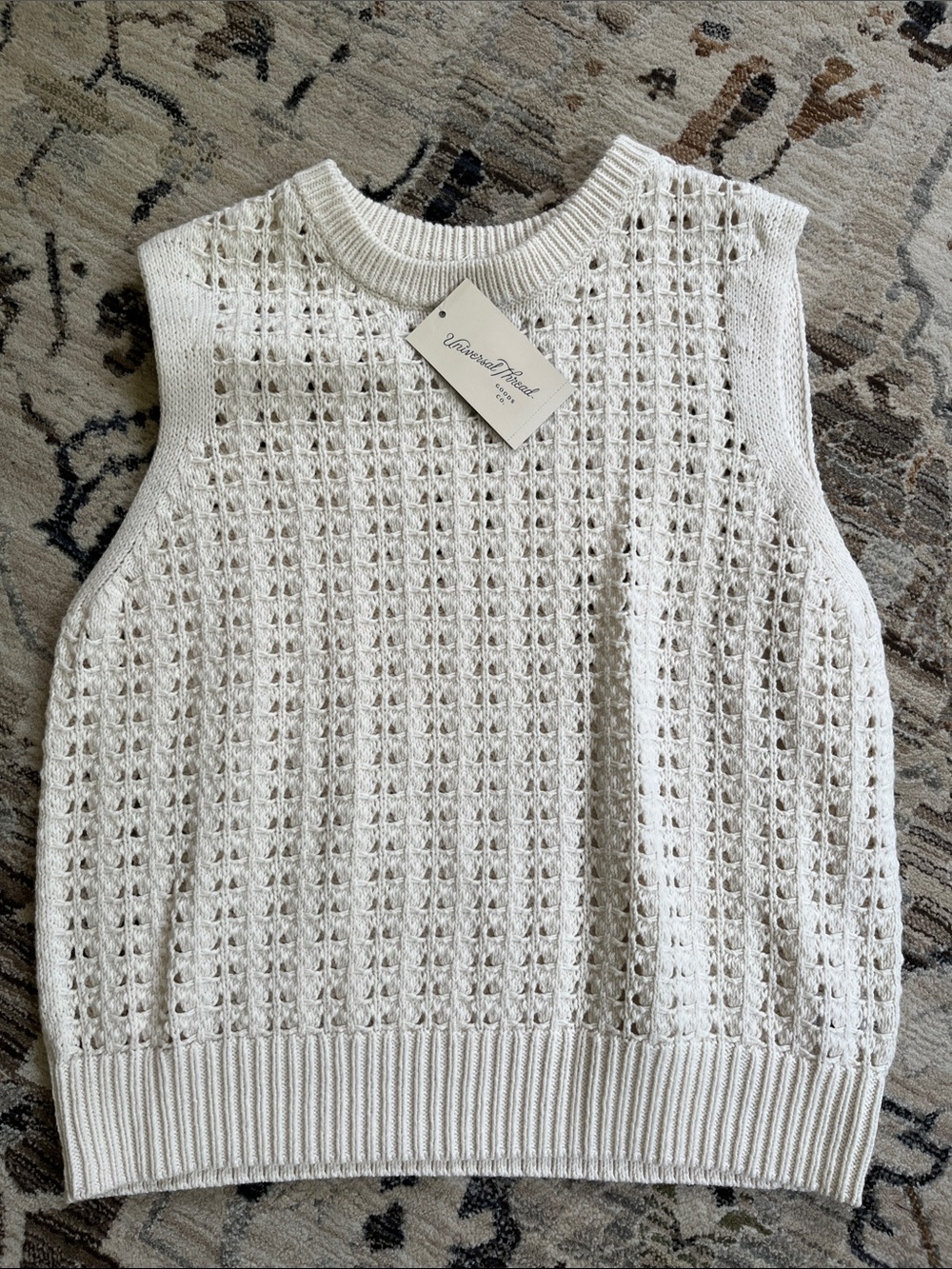 Open-Knit Sweater Tank